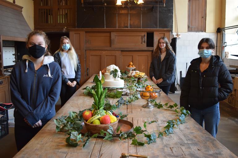 Chichester College students create festive ‘feast’ for Petworth House